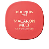 BOURJOIS-MACARON MELT blush para bochechas e lábios 3 Peach Tatin 8 gr.-DrShampoo - Perfumaria e Cosmética
